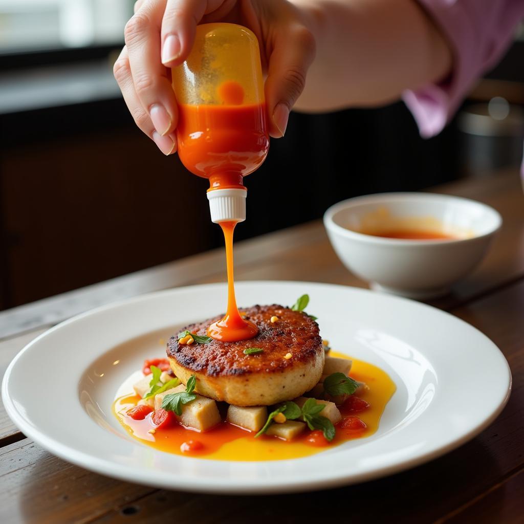 Using a Squeeze Bottle for Sauces and Dressings