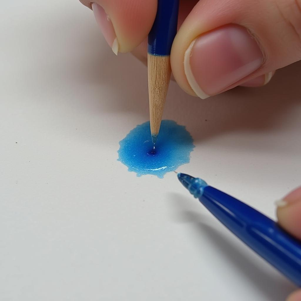 Using Toothpicks for Precise Colouring