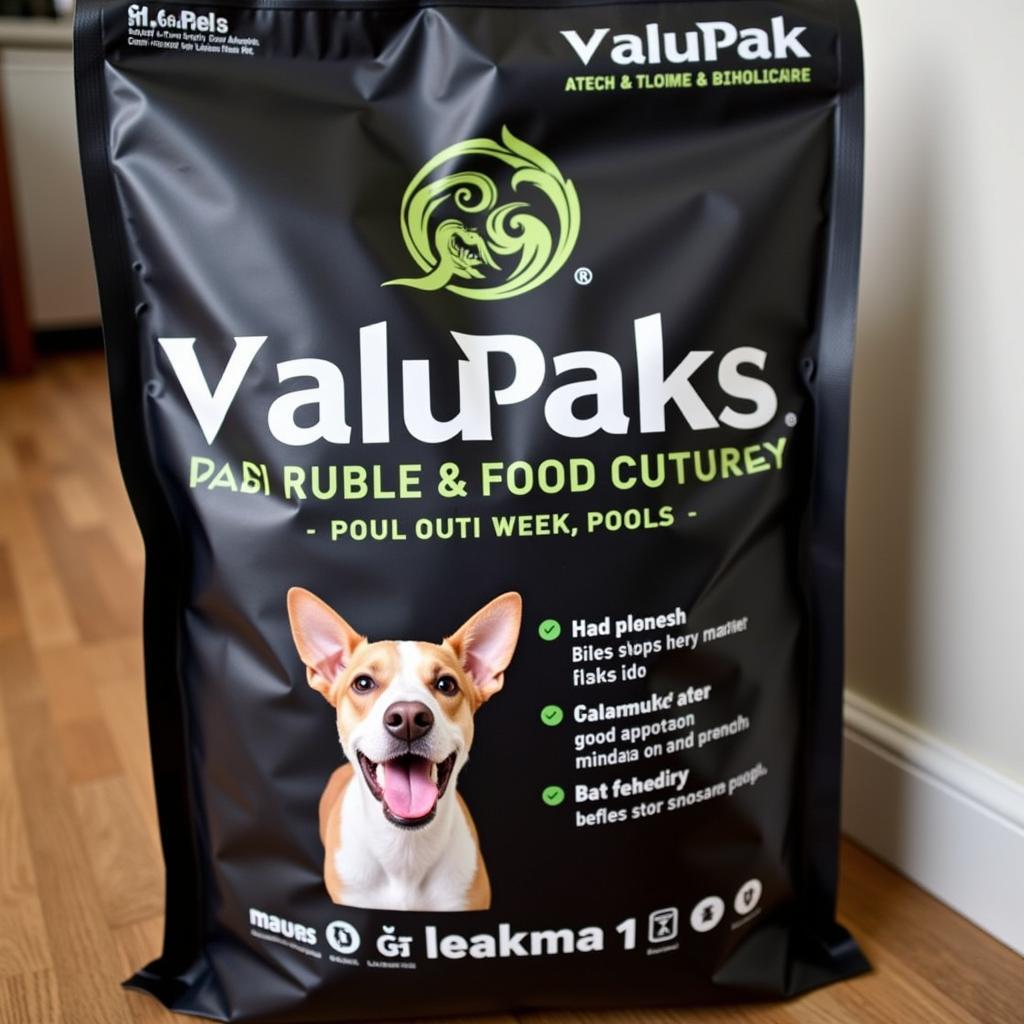 Valu Pak Black Bag Dog Food