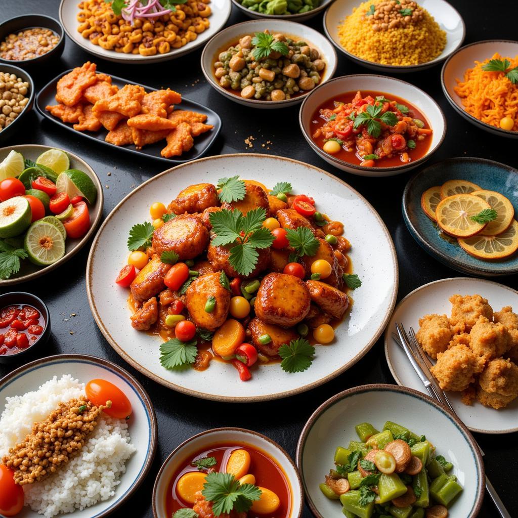 A Colorful Spread of Chinese Venezuelan Cuisine