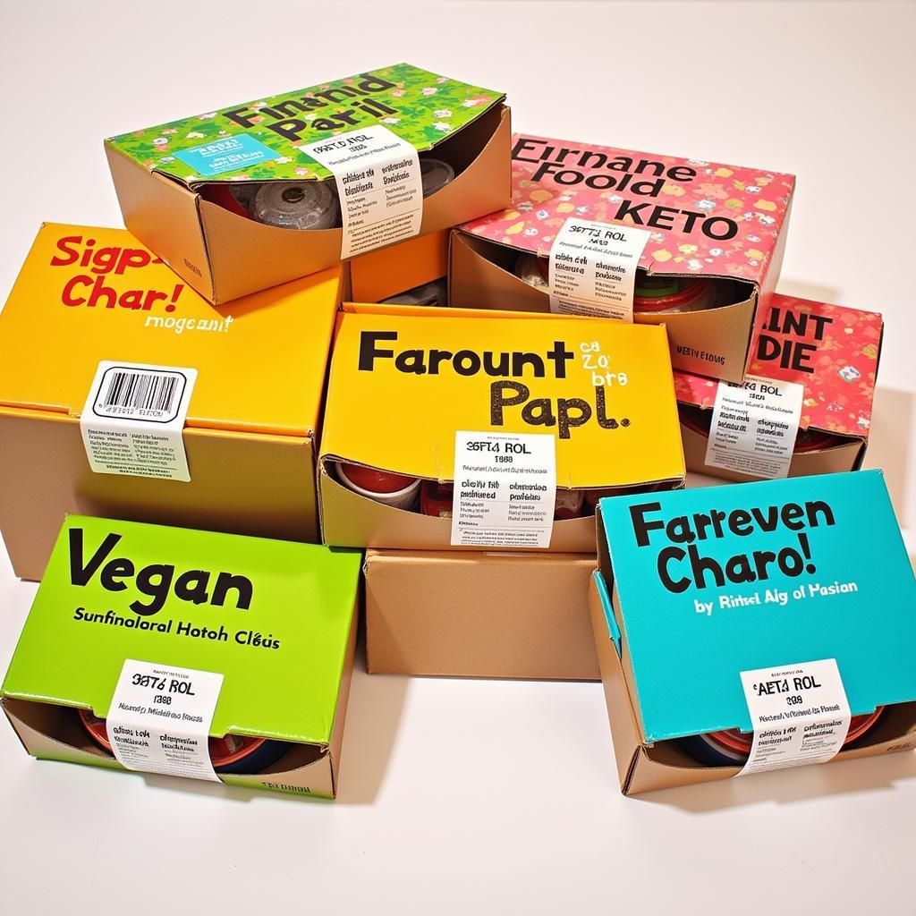 Assortment of Discount Food Boxes