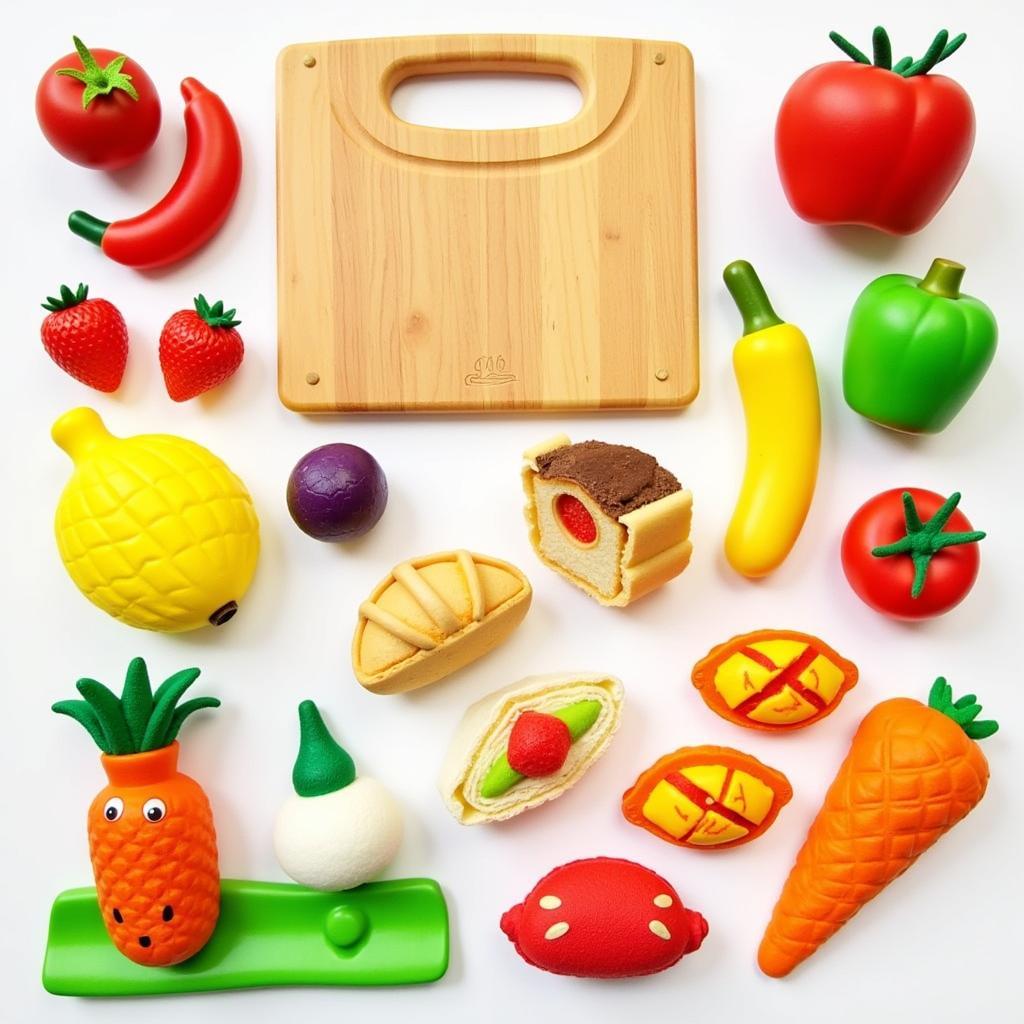 Assortment of Play Food Materials