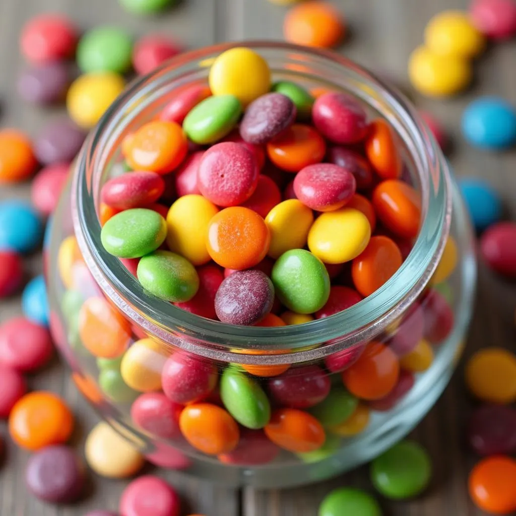 Assortment of colorful candies