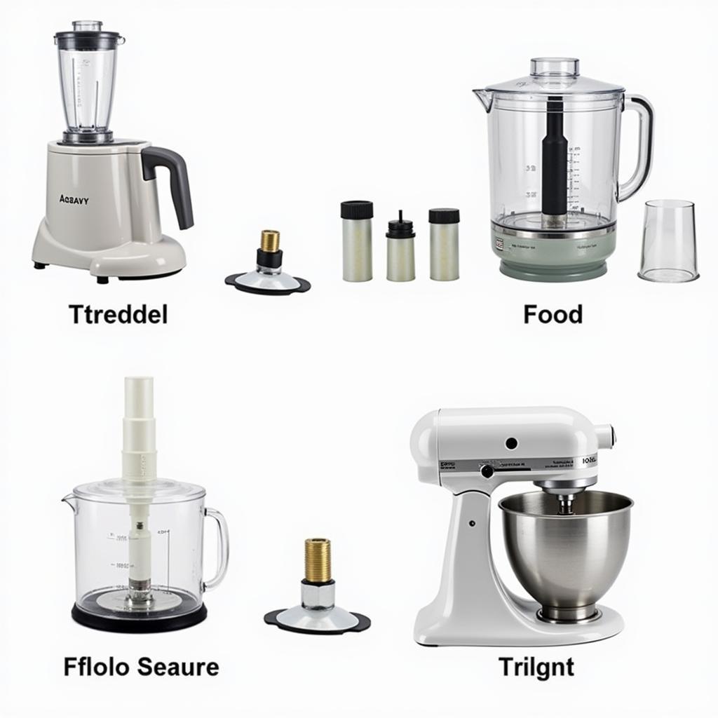 A collection of kitchen appliances with food grade Teflon tape strategically applied to their connections.