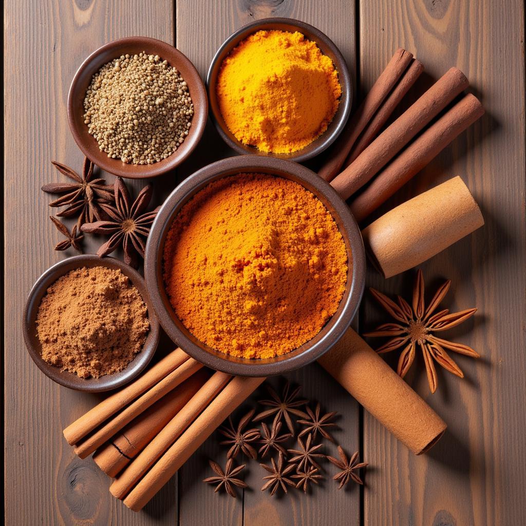 Spices for Natural Brown Food Coloring