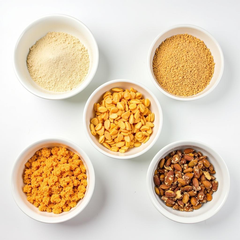 A Variety of Food Crumbs for Culinary Uses