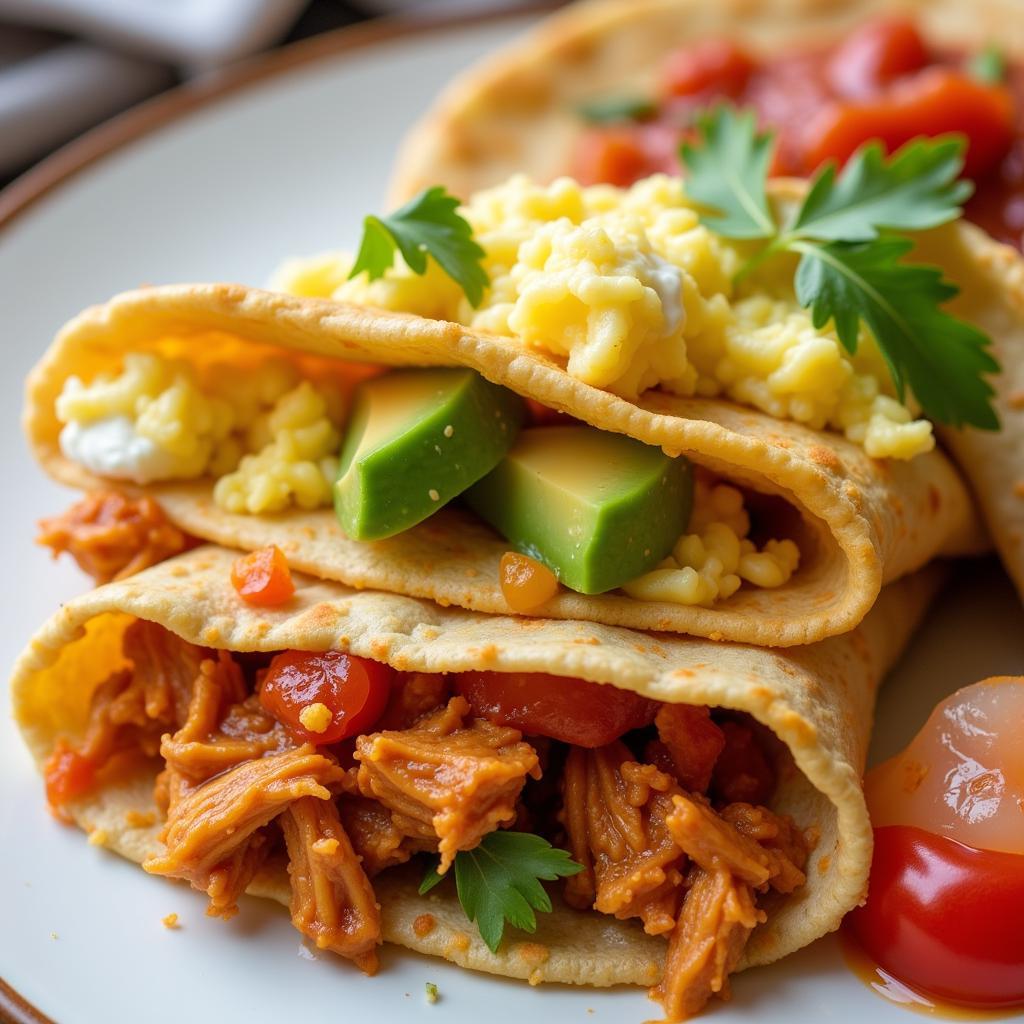 Various Arepas Fillings for Breakfast