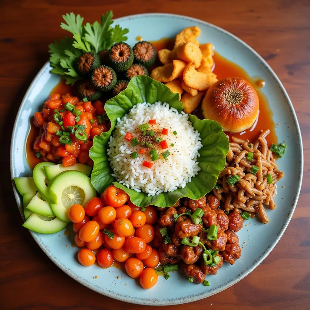 Venezuelan Chinese Food Platter