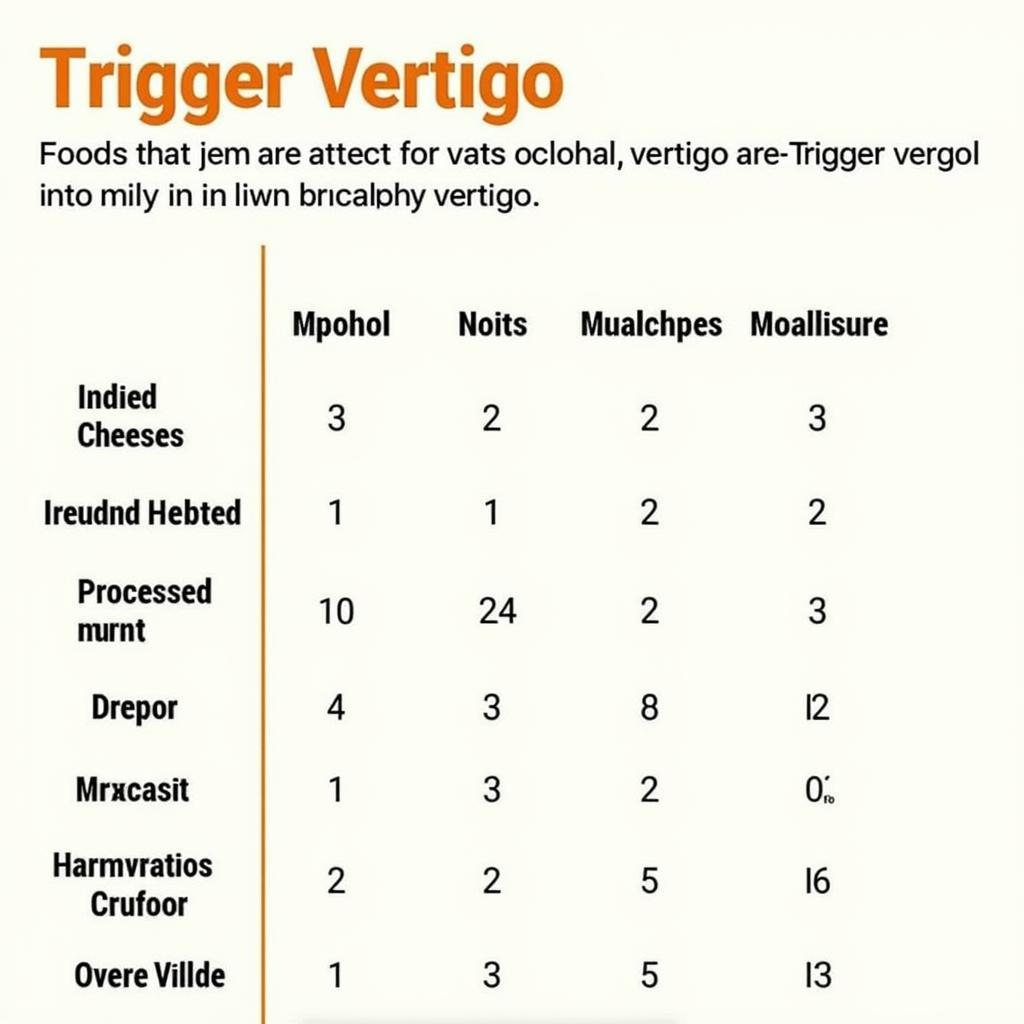 Foods That Trigger Vertigo