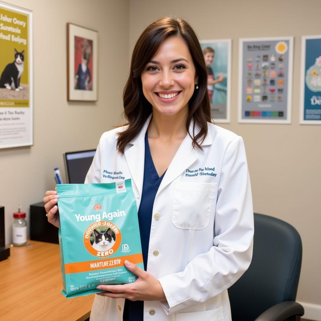 Veterinarian Recommending Young Again Zero Cat Food