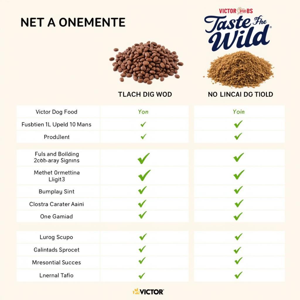 Comparing Victor Dog Food and Taste of the Wild