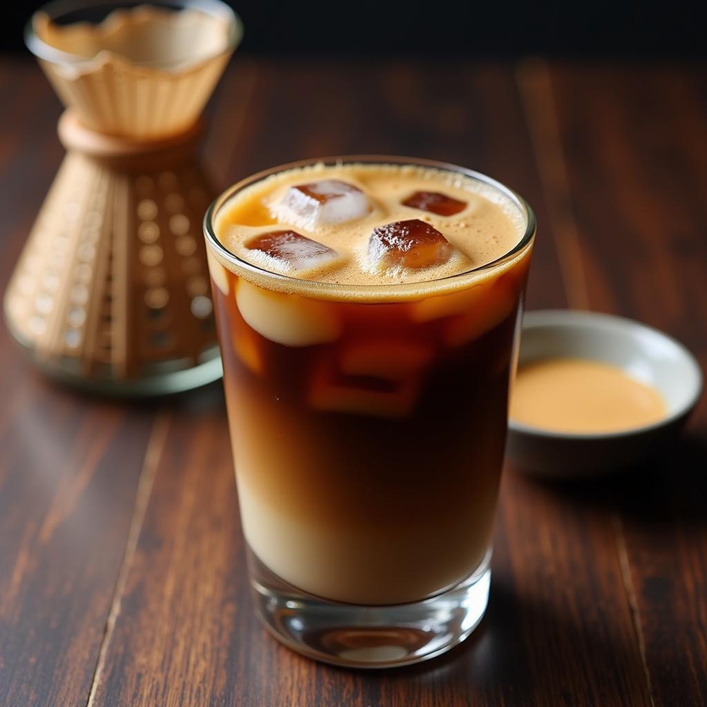 Vietnamese Iced Coffee (Cà Phê Sữa Đá) with Condensed Milk