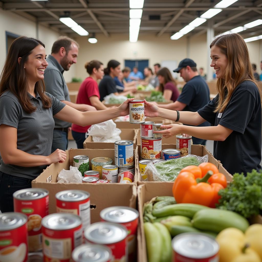 Volunteers Organizing Donations at Oakland Hope