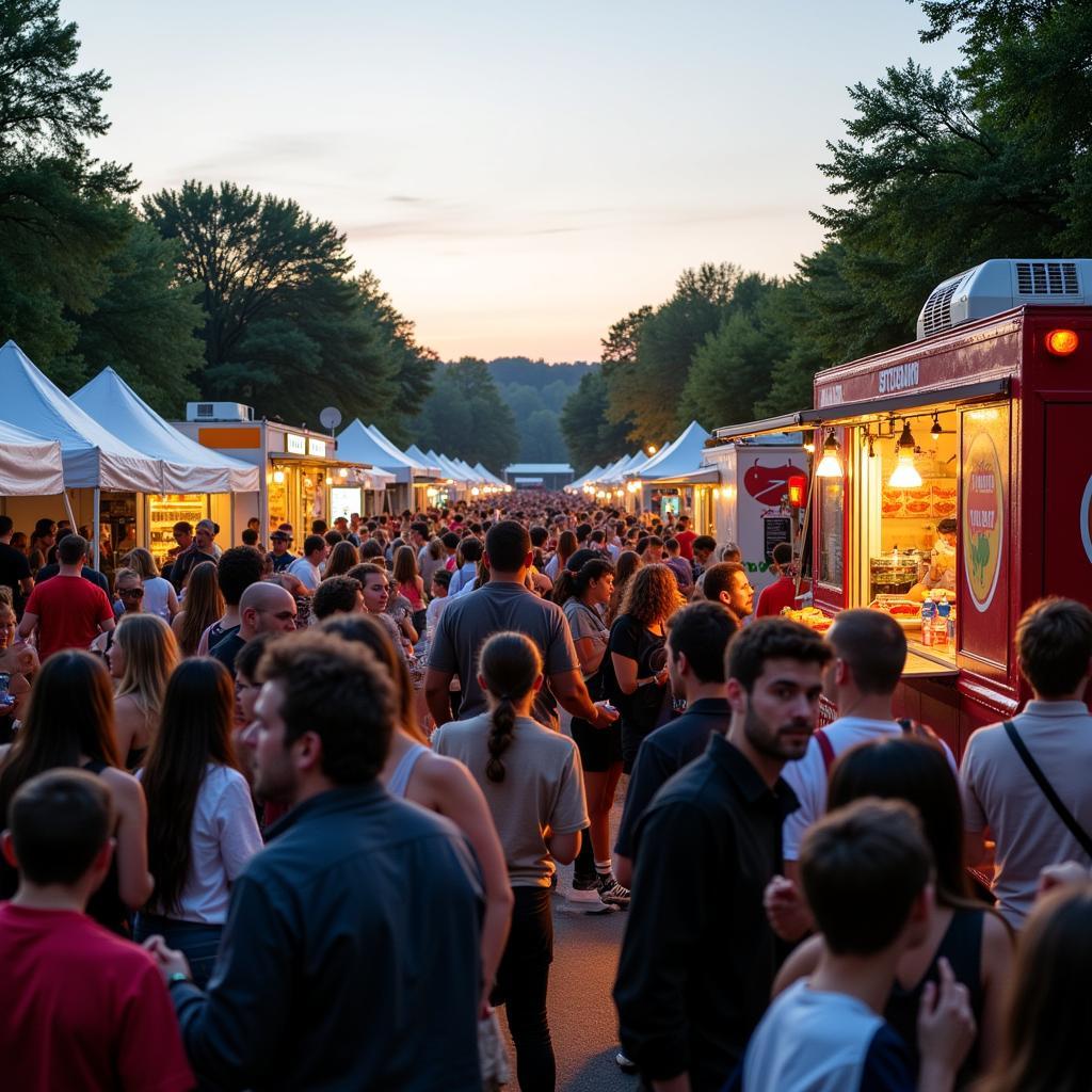 Enjoying the Food Truck Festival in Washington PA