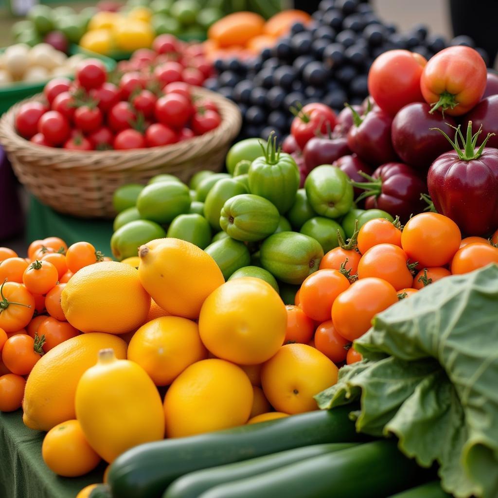 Fresh, vibrant produce at a Wausau WI farmers market