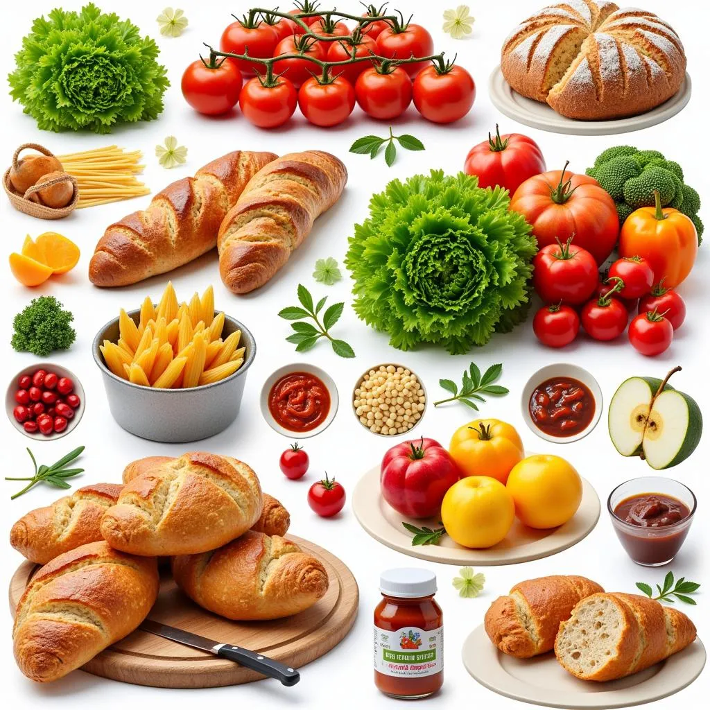 Weekly food dynasty ad collage showcasing a variety of fresh produce, baked goods, and pantry staples.