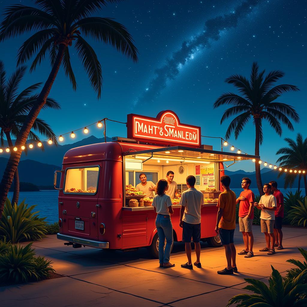 Late-night tacos in West Maui