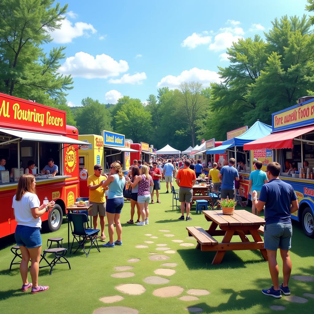 Western Mass Food Truck Festival Scene