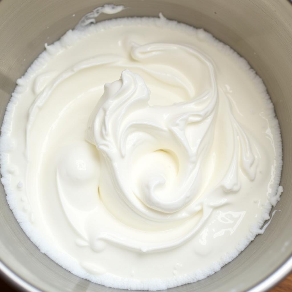 Whipped Egg Whites for Angel Food Cake Pie Filling