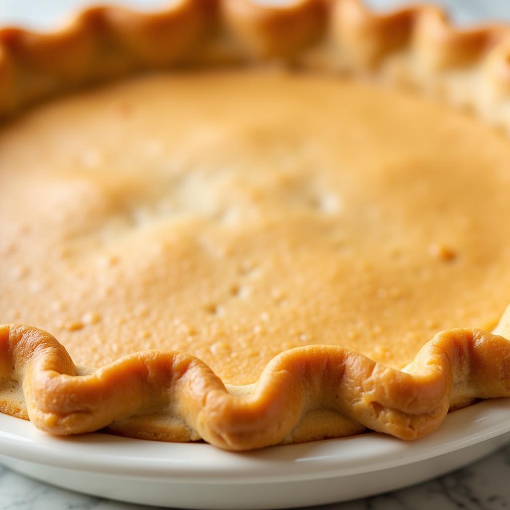 Golden brown whole wheat pie crust