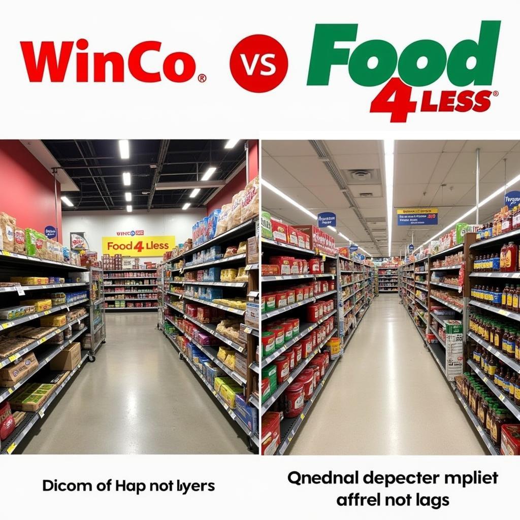 WinCo and Food 4 Less Aisle Comparison