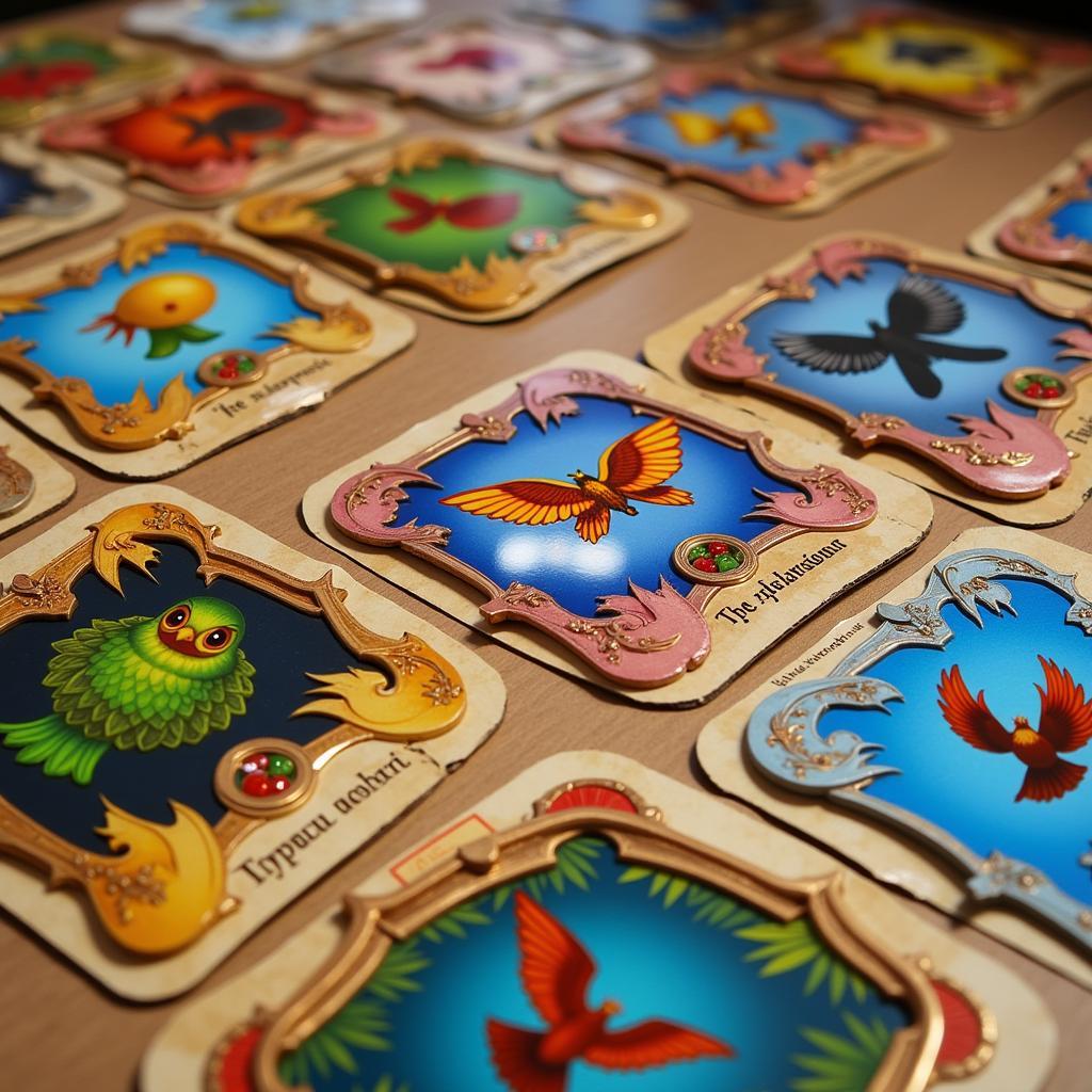 Wingspan food tokens from different game expansions