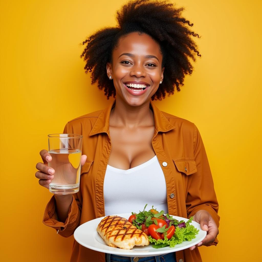 Woman Feeling Energetic after a Food Combining Meal