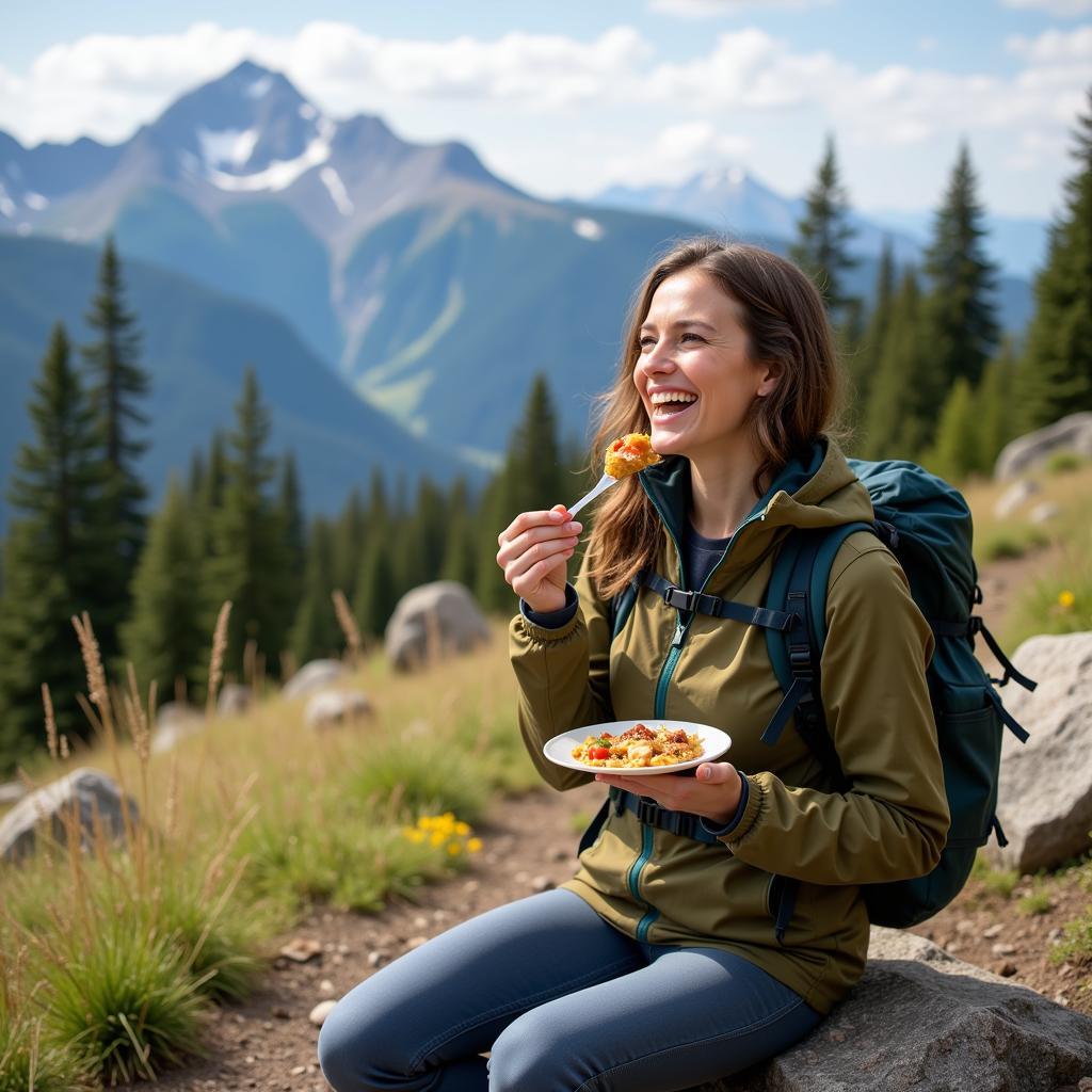 Hiking with Dehydrated Food for Energy