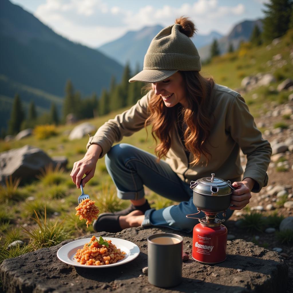 Preparing Dehydrated Food in Nature