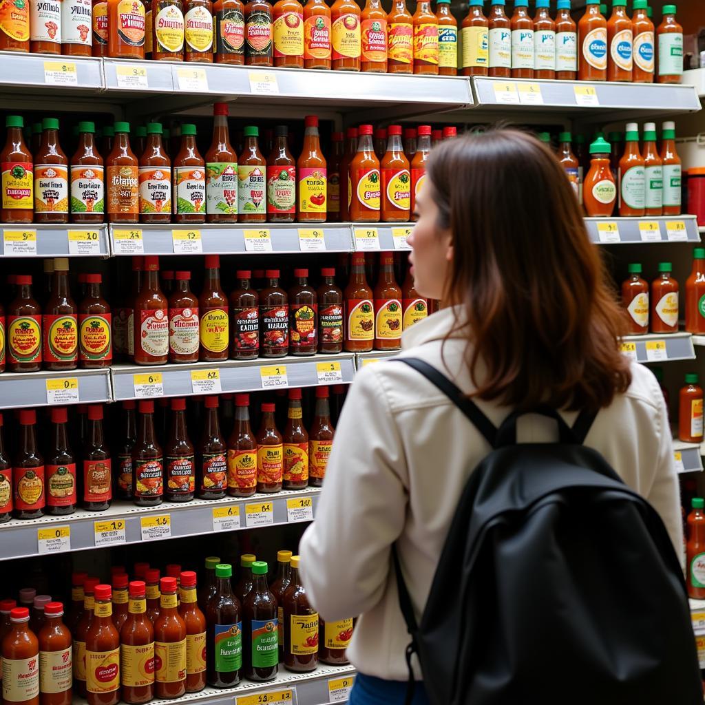 Variety of Thai sauces