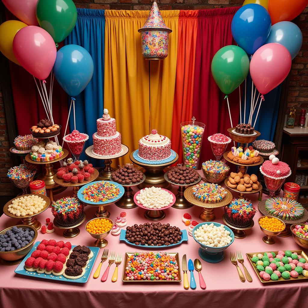 Wonka-Themed Candy Buffet