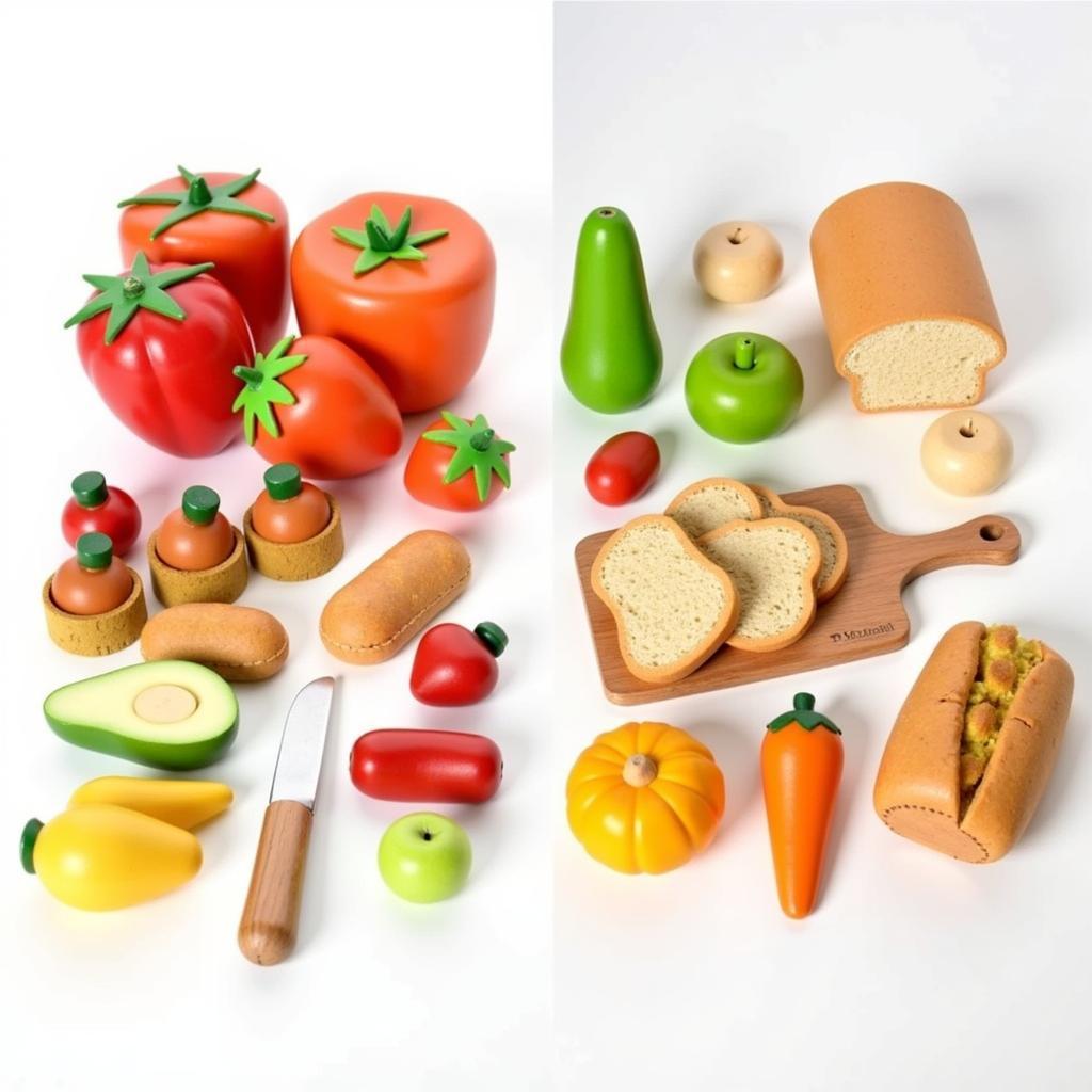 Wood Toy Food Set for Different Ages