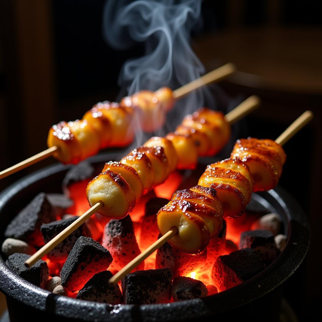 Assortment of Yakitori Grilling