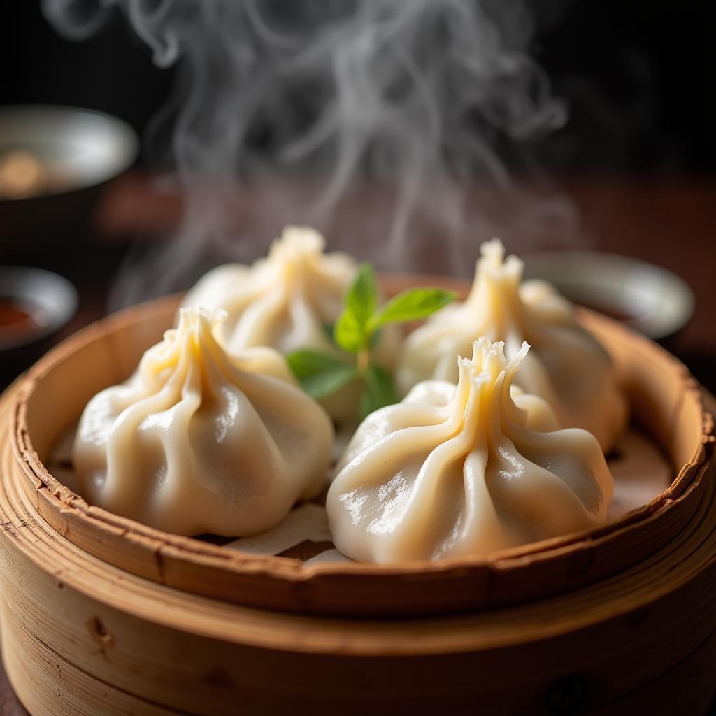 Steaming Soup Dumplings, a Yan Chinese Delicacy