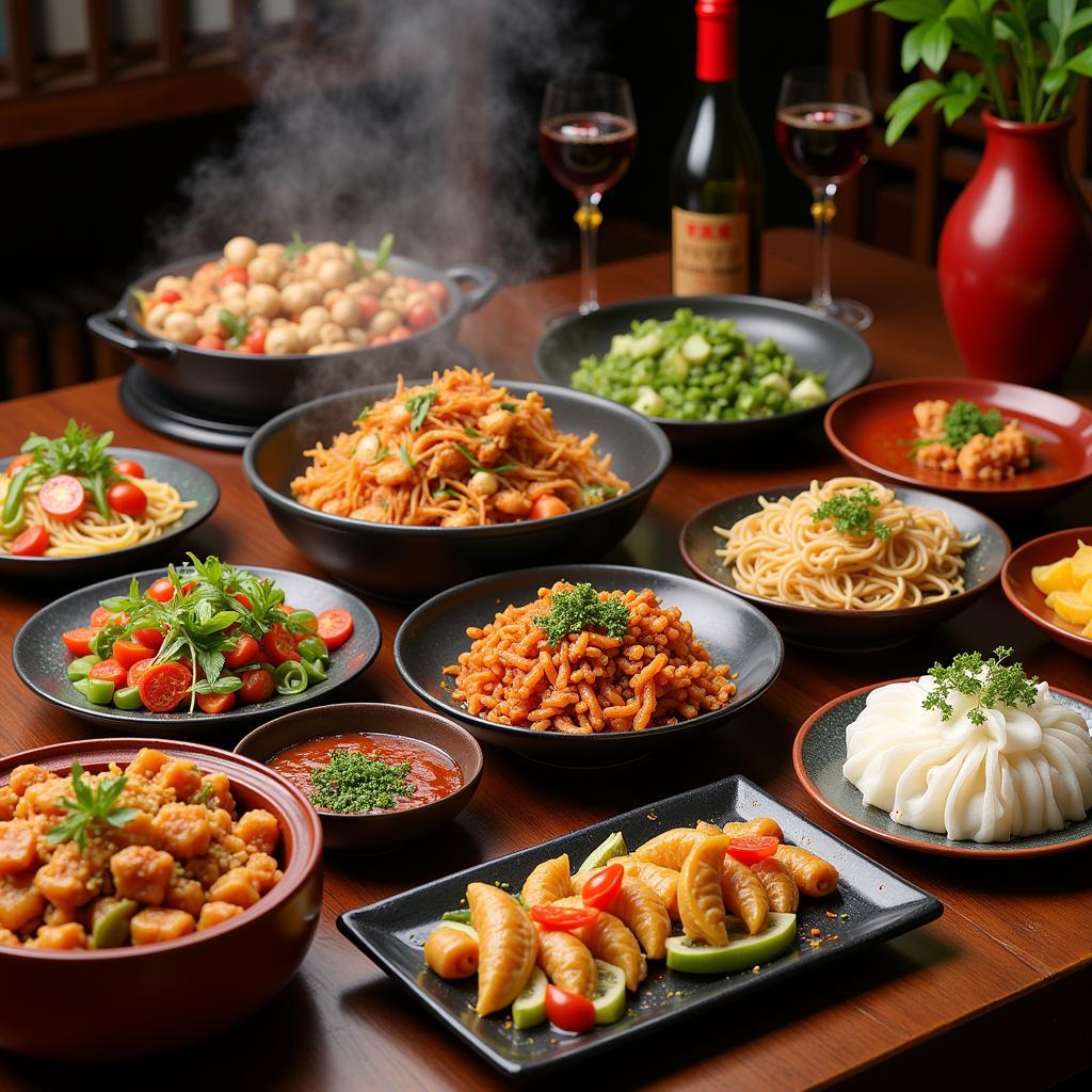 A Vibrant Spread of Yan Chinese Dishes