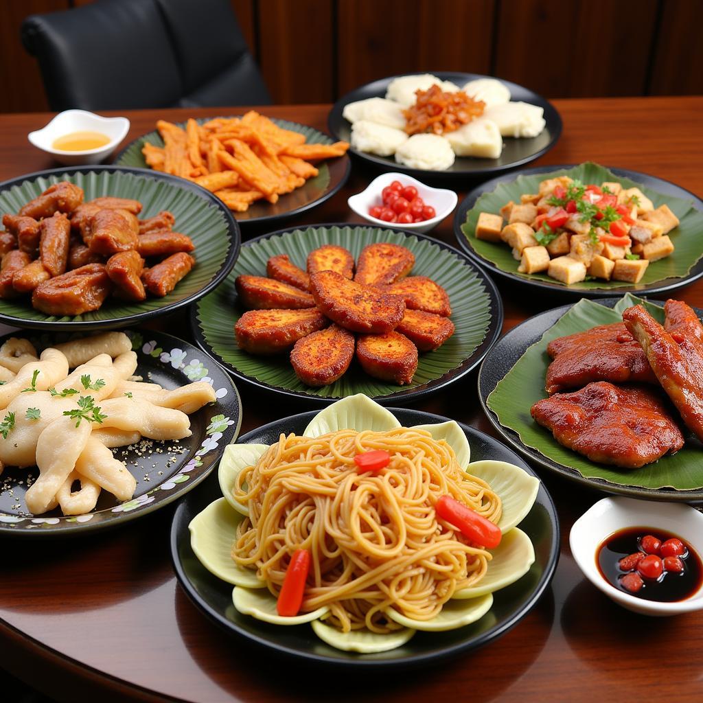 An overview of various Yat Chinese dishes