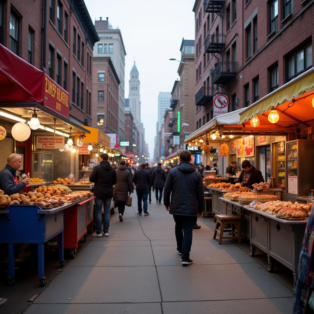 Street Food Vendors on 116th Street