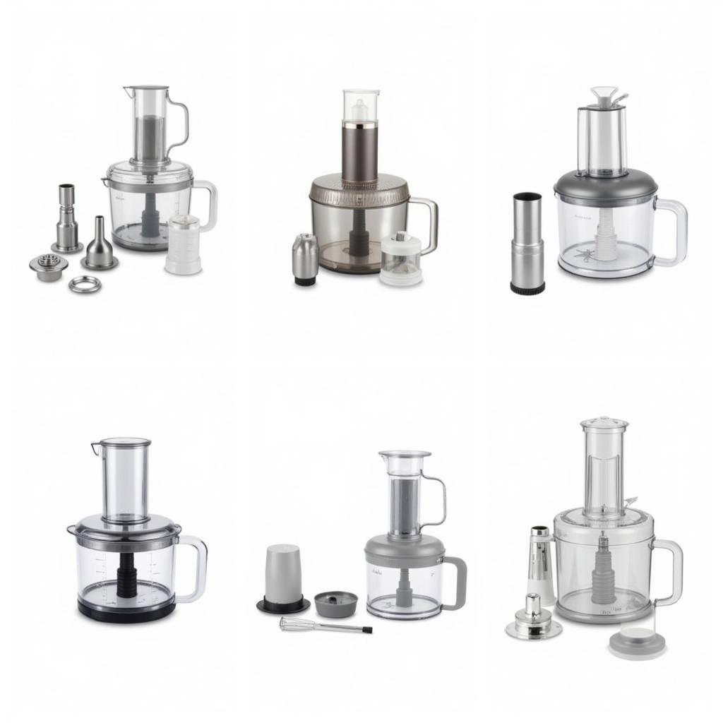 Various 220v Food Processors on Display