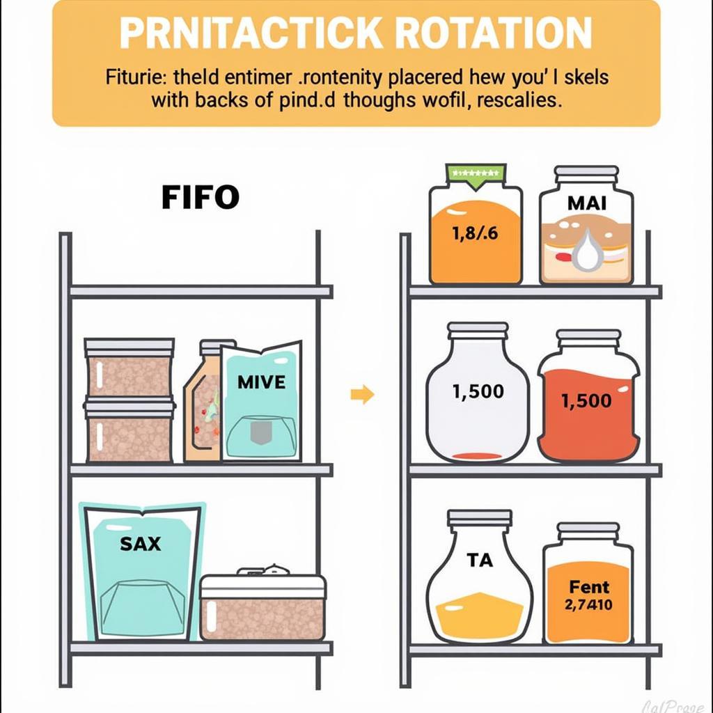 Rotating a 25-year emergency food supply for optimal freshness