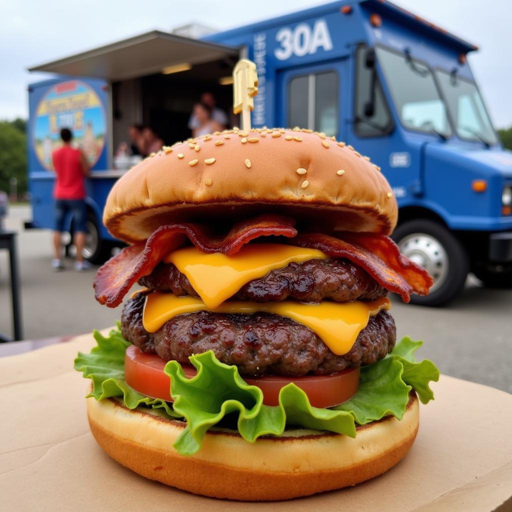 Gourmet Burger from a 30A Food Truck