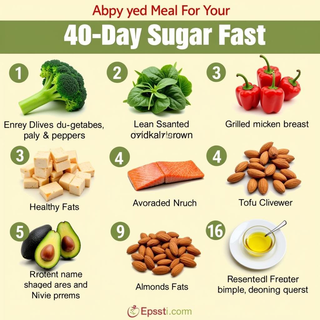 40 Day Sugar Fast Approved Foods: Vegetables, Lean Protein, and Healthy Fats