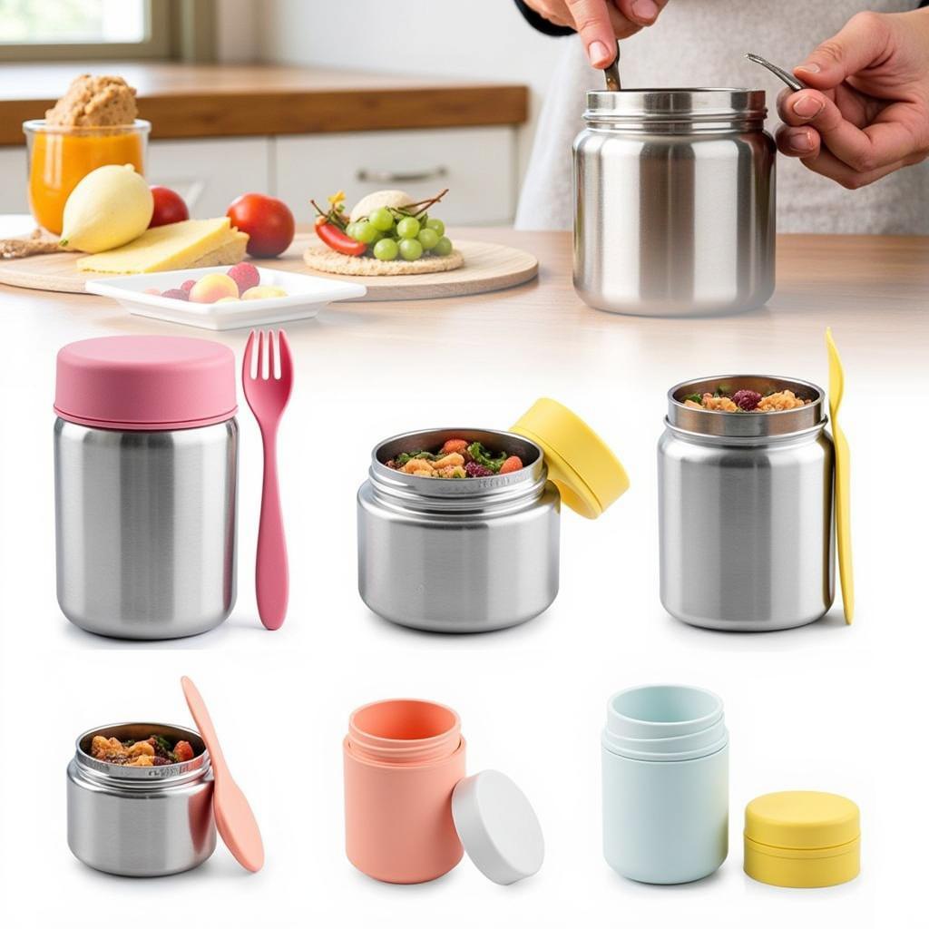 Different Types of 8 oz Thermos Food Jars