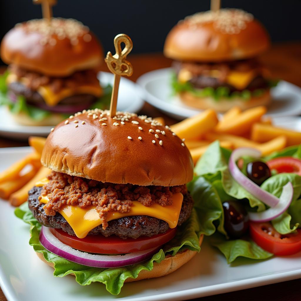 Close-up of delicious food items from the 911 Grub food truck menu