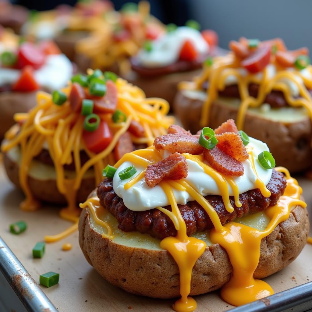 Delicious Loaded Baked Potatoes from a Food Truck