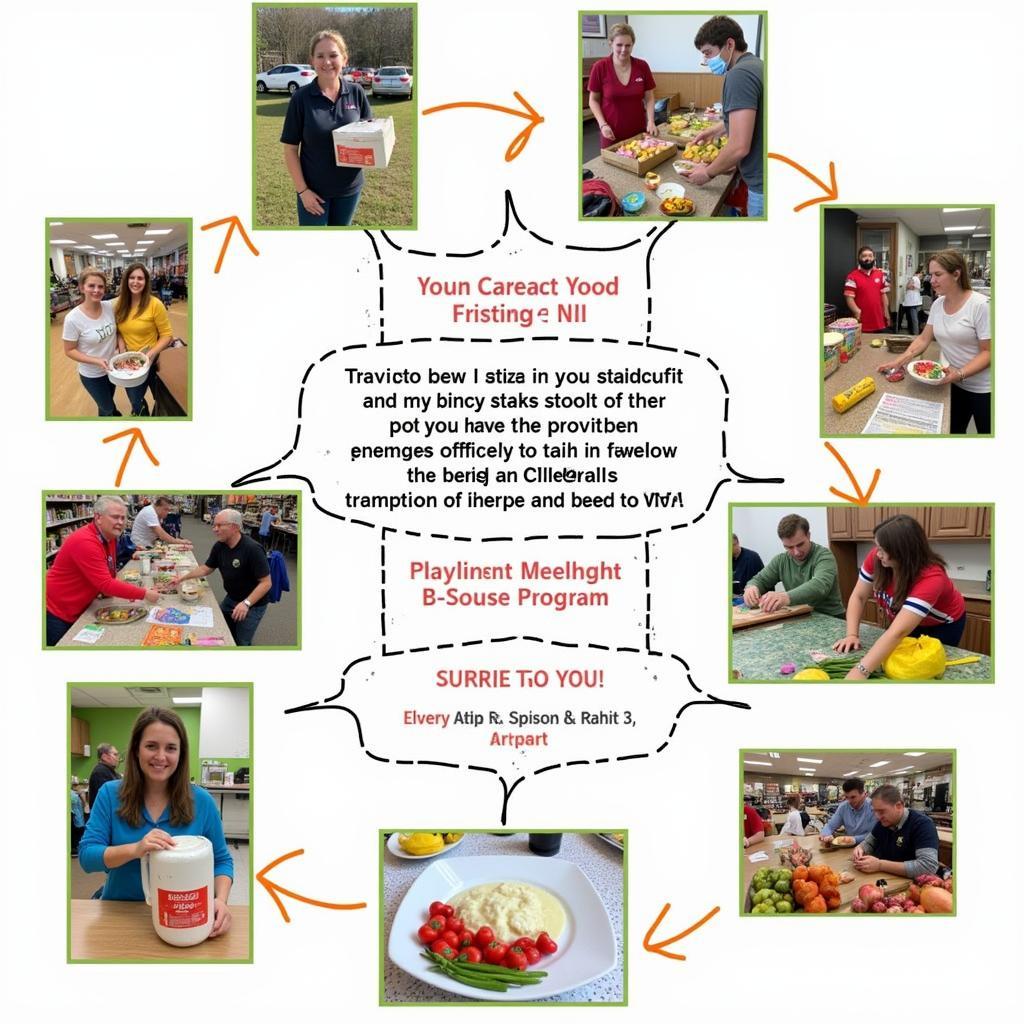 Additional Food Resources in Clarksburg WV: A collage featuring images representing various food assistance programs, including SNAP benefits, WIC, school meal programs, and community gardens.