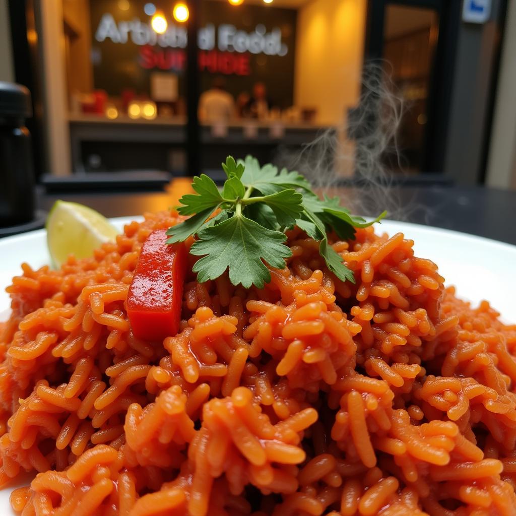 Delicious Jollof Rice from Afri-Food Sarlu