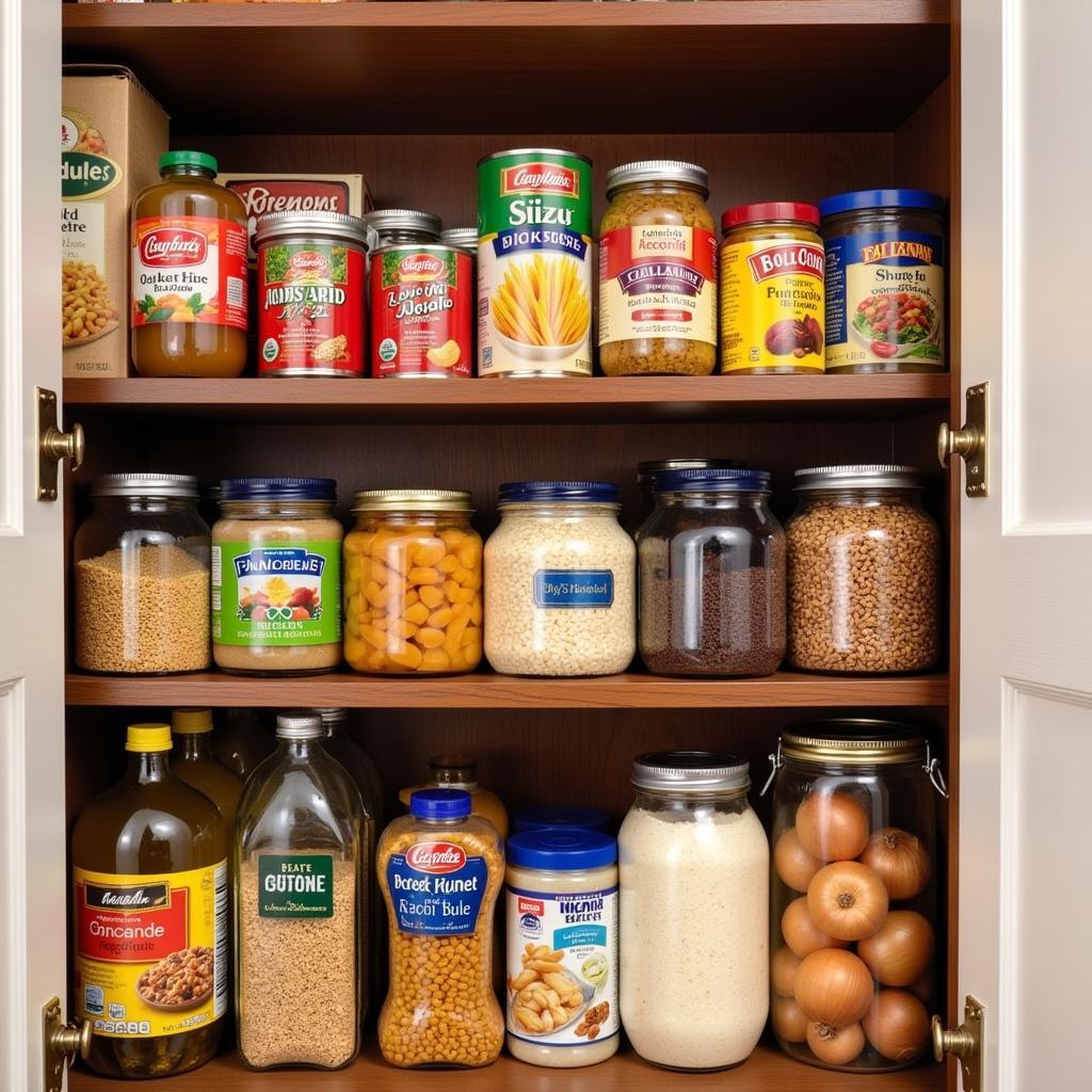 Pantry staples for all seasons cooking.