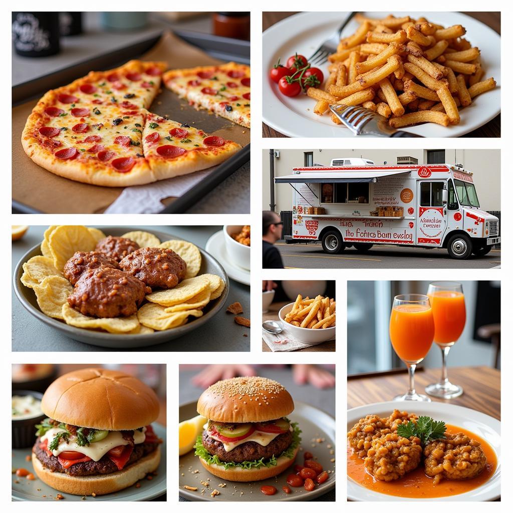 American Food Truck Menu Variety