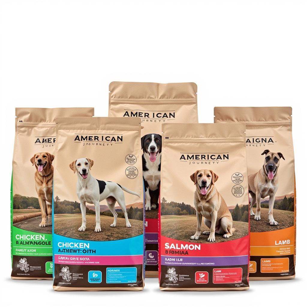 Different Varieties of American Journey Large Breed Dog Food