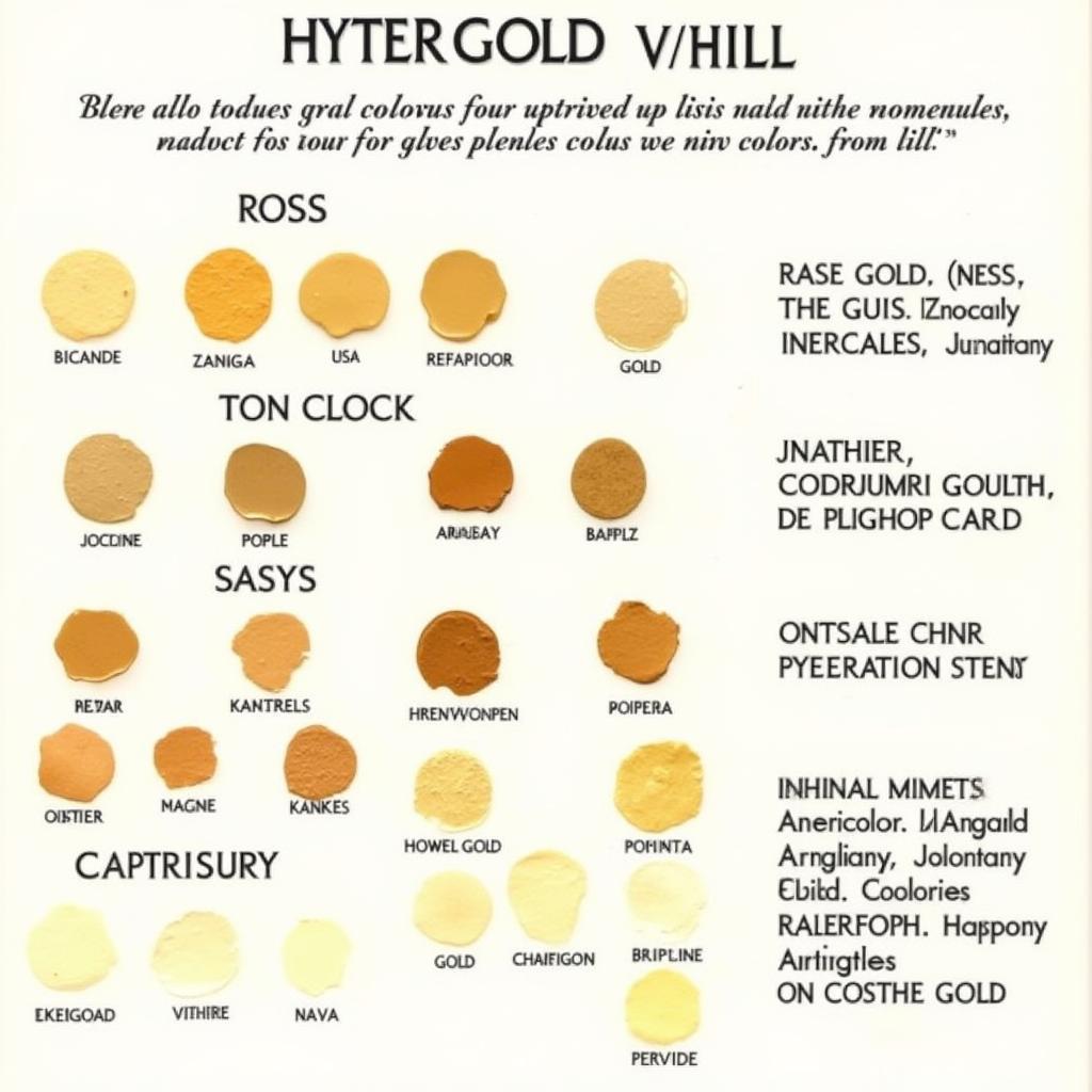 Americolor Gold Mixing Chart